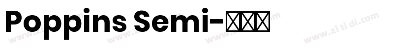 Poppins Semi字体转换